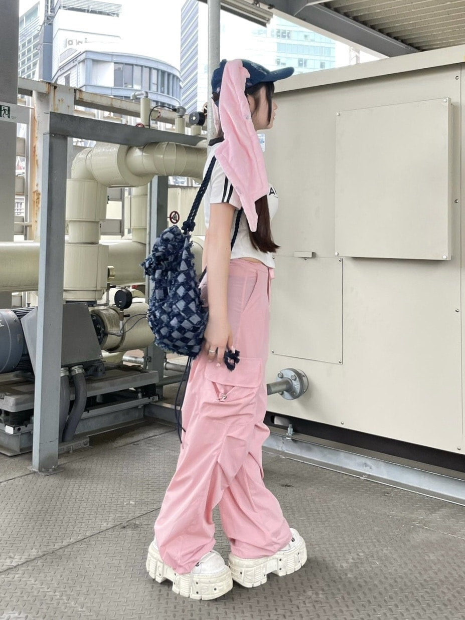 受注制【Never mind the XU】string cargo pants 2 (3color)