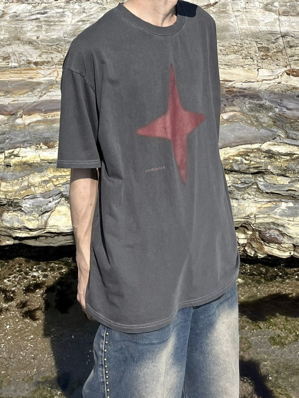 【youll】sparkle pigment tee (2color)