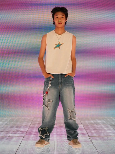 【YOUTHBATH】YB color star sleeveless