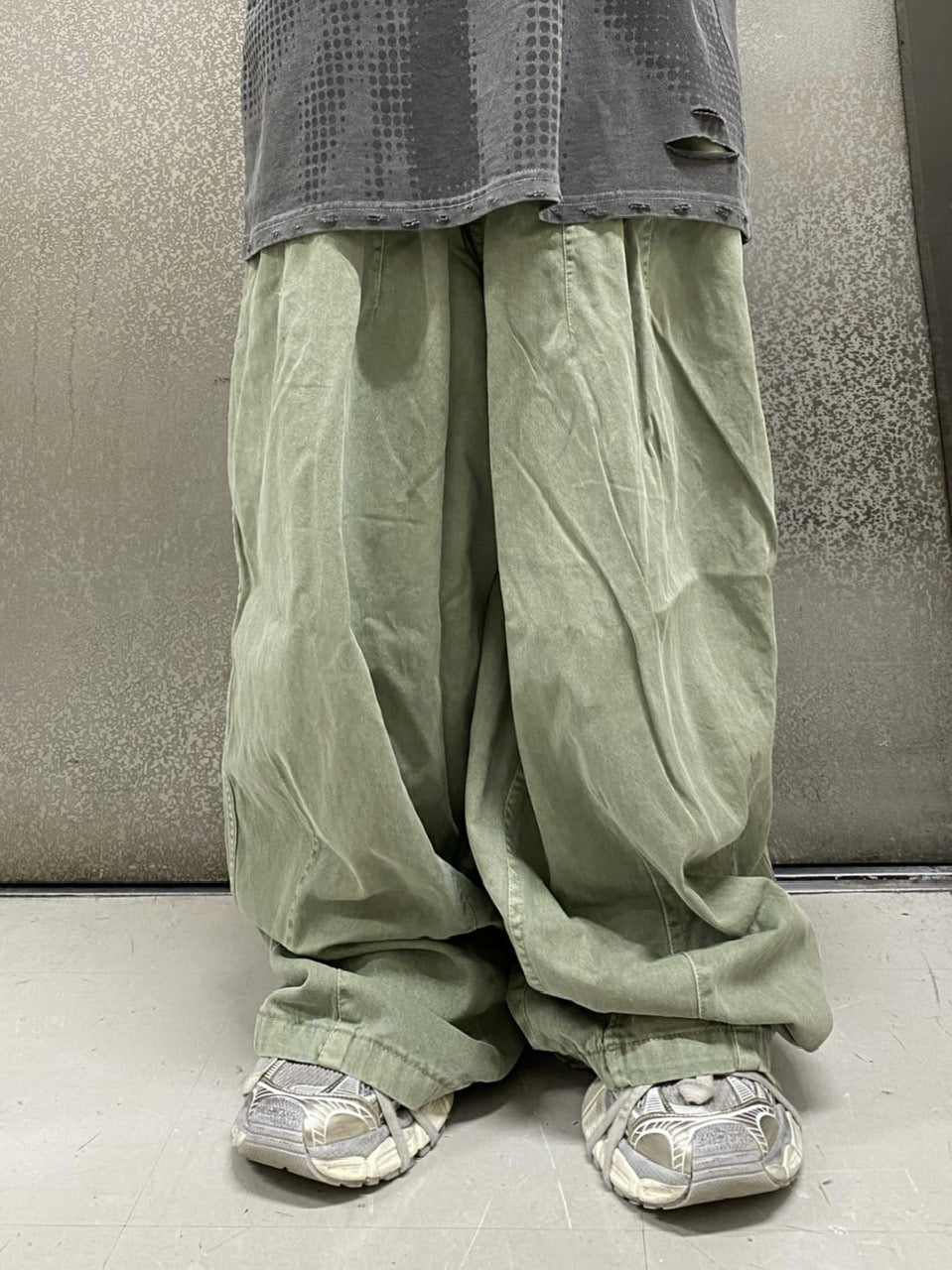 受注制【Never mind the XU】washing darts pants (4color)