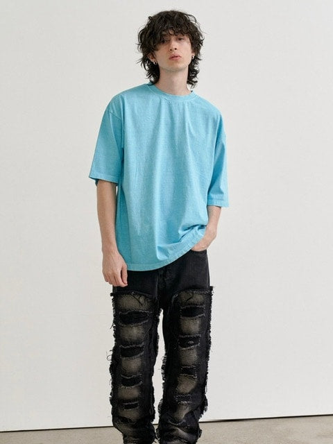 【RE:ON STUDIO】REON BACK LOGO PIGMENT T-SHIRT