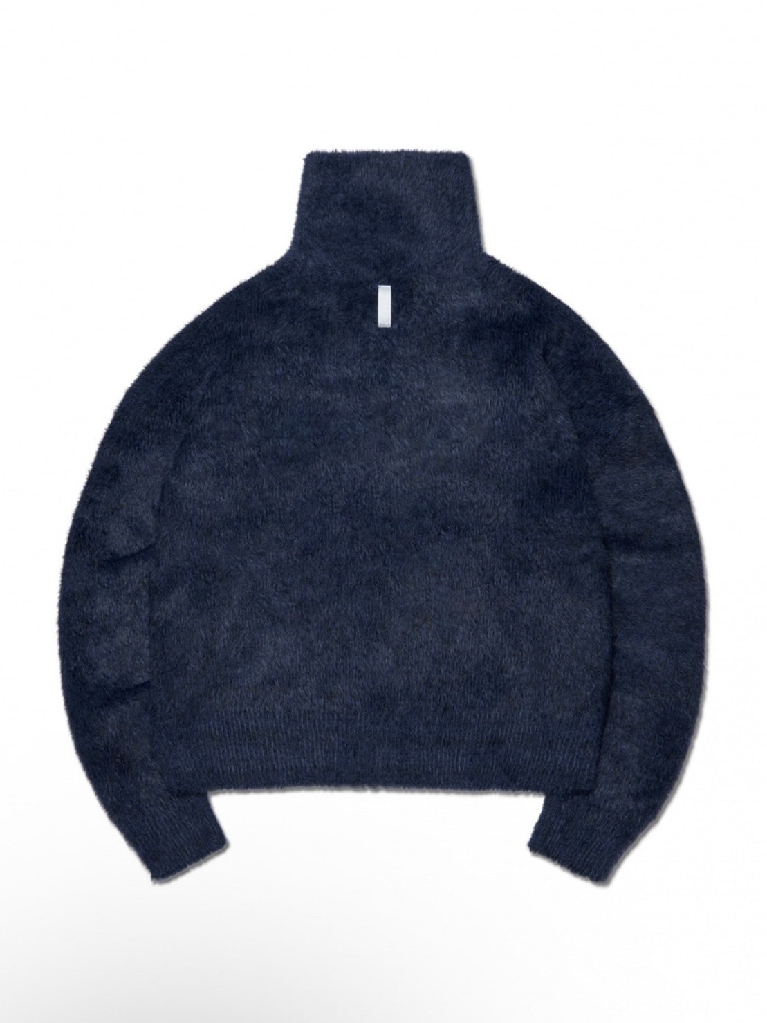 【NOMANUAL】HIGH NECK HAIRY KNIT ZIP-UP