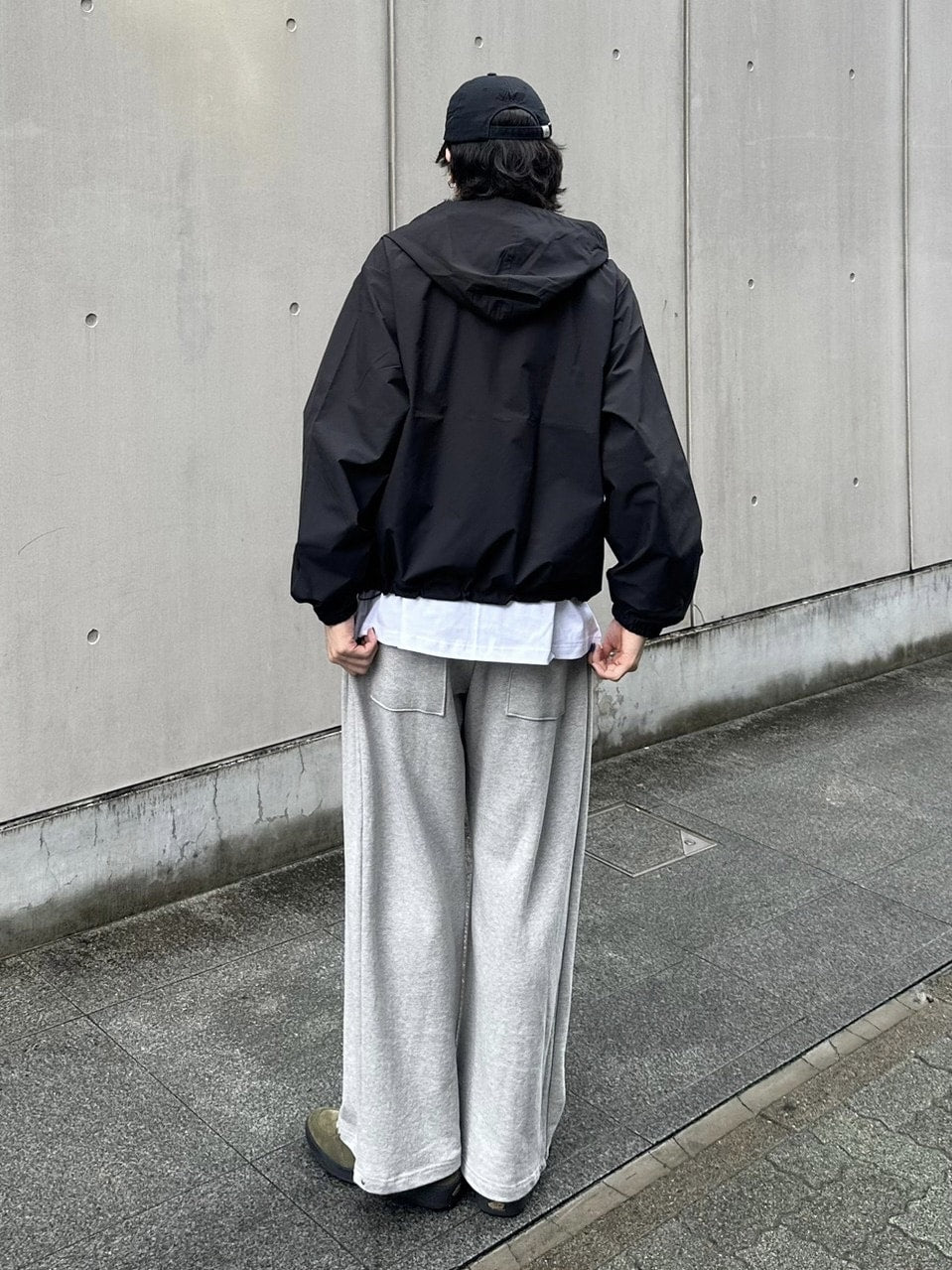 受注制【Chikashitsu +】unisex cropped hooded blouson (3color) / 【チカシツプラス】ユニセックスクロップドフード長袖ブルゾン