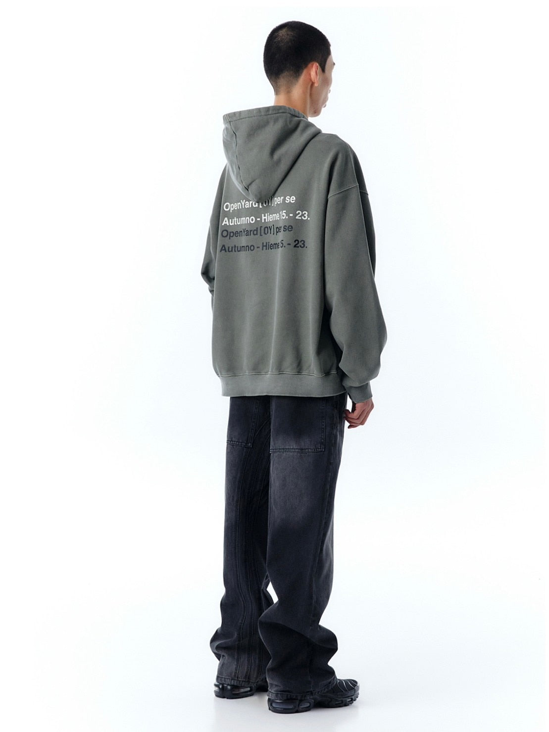 【OY】PIGMENT TYPO HOODIE