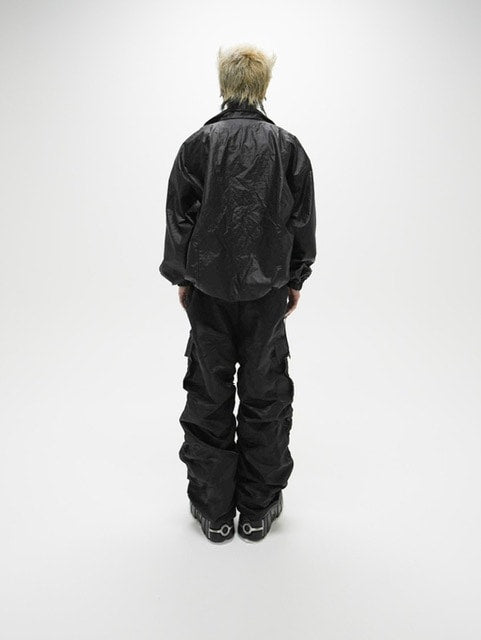 受注制【Never mind the XU】shirring jogger pants (2color)