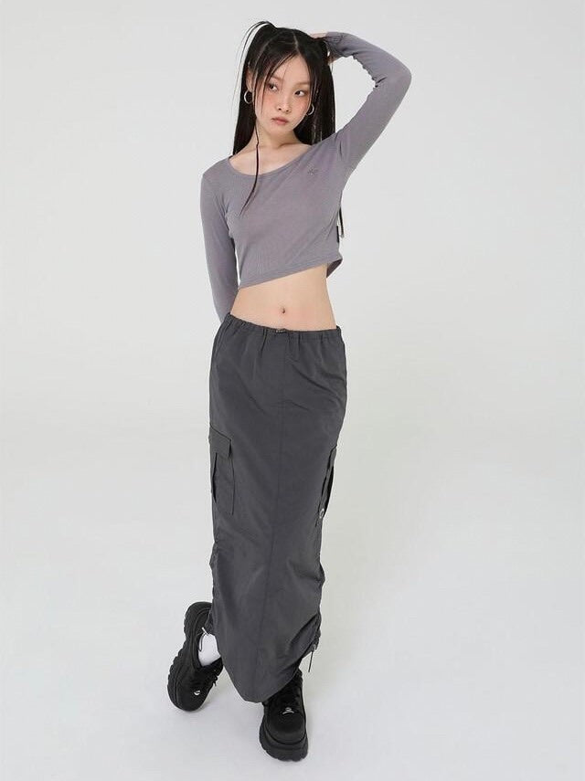 【Uglyshadow】OFFICIAL SHIRRING SKIRT