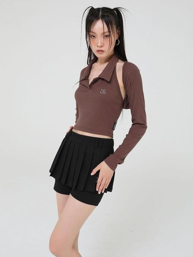 【Uglyshadow】PLEATS PANTS SKIRT