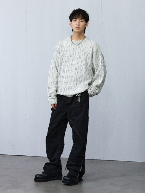 【ARCH by ROARINGWILD】FISH SCALE PATTERN SWEATER