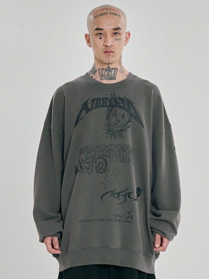 【AJOBYAJO】AJOLICA Collage Sweatshirt