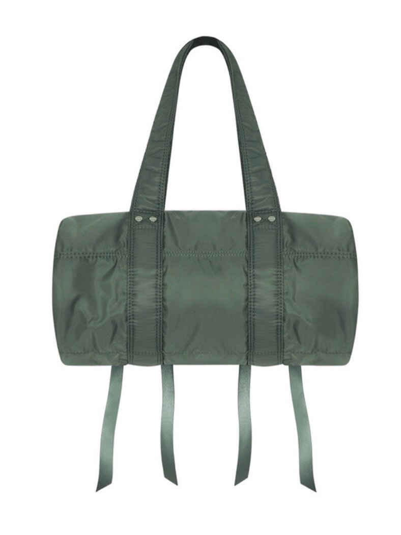 【NOT KNOWING】Double Ribbon Cargo Duffle Bag
