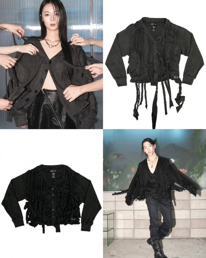 【ASSEMBLE STATION×KLF AIRLINE】TWIST ANGORA CARDIGAN