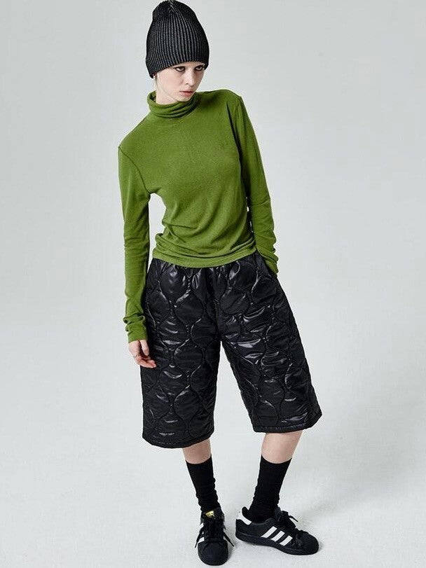 【runningHIGH】ANGORA GAUZE TURTLENECK TOP