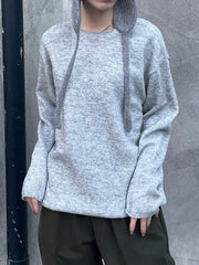 【Chikashitsu +】unisex over knit (4color) / 【チカシツプラス】ユニセックスオーバーサイズ長袖ニット