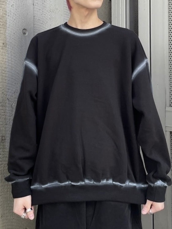 受注制【Never mind the XU】painted mtm (2color) / 【ネバーマインドザエックスユー】ペイントプリント長袖スウェット