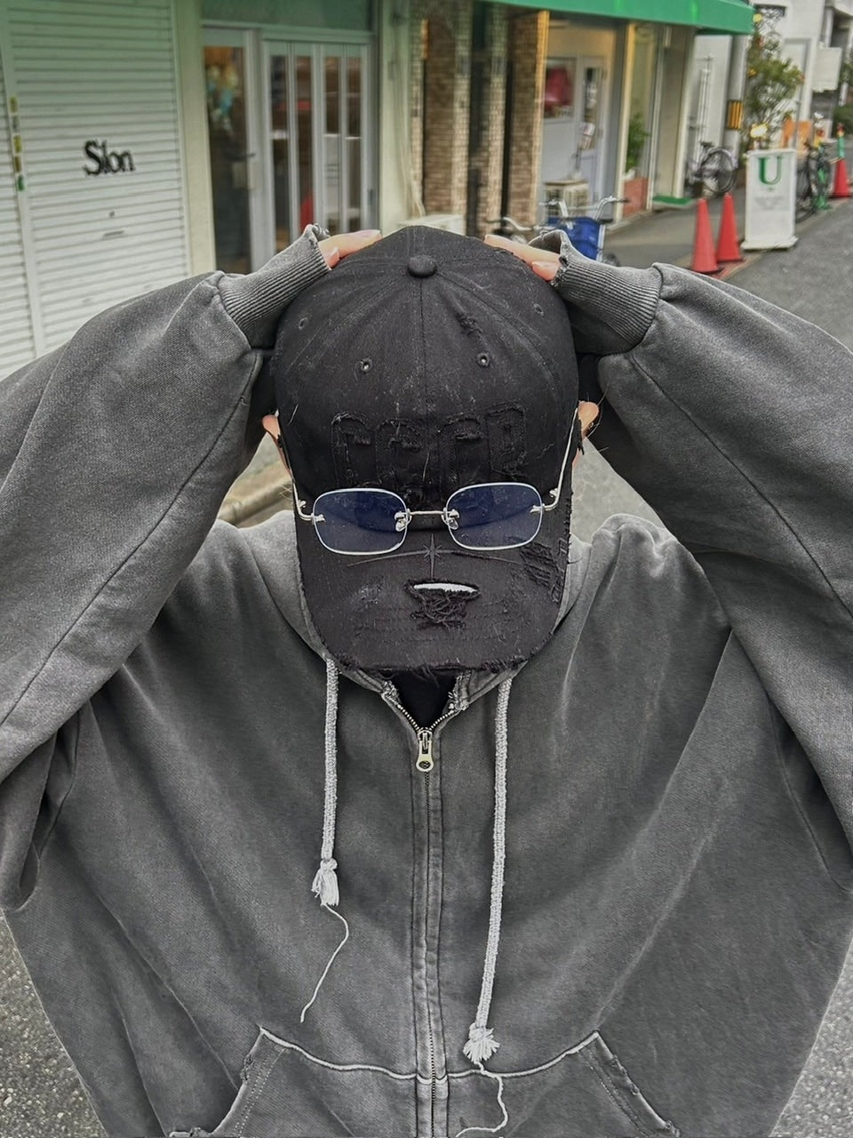 受注制【Chikashitsu +】square eyeglasses / 【チカシツプラス】スクエアアイグラスメガネ