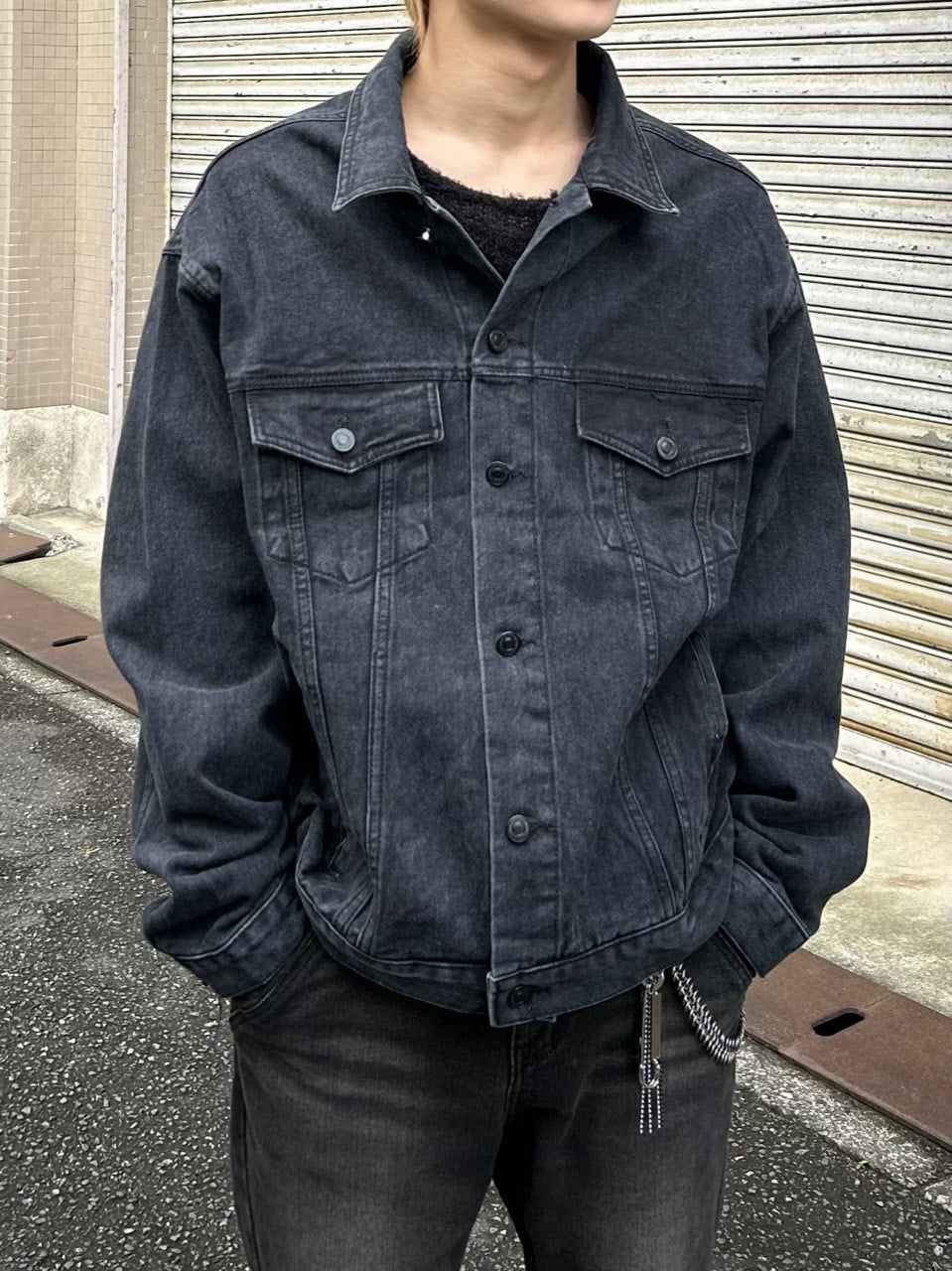大阪店WEB限定受注制【Chikashitsu +】back design denim jacket