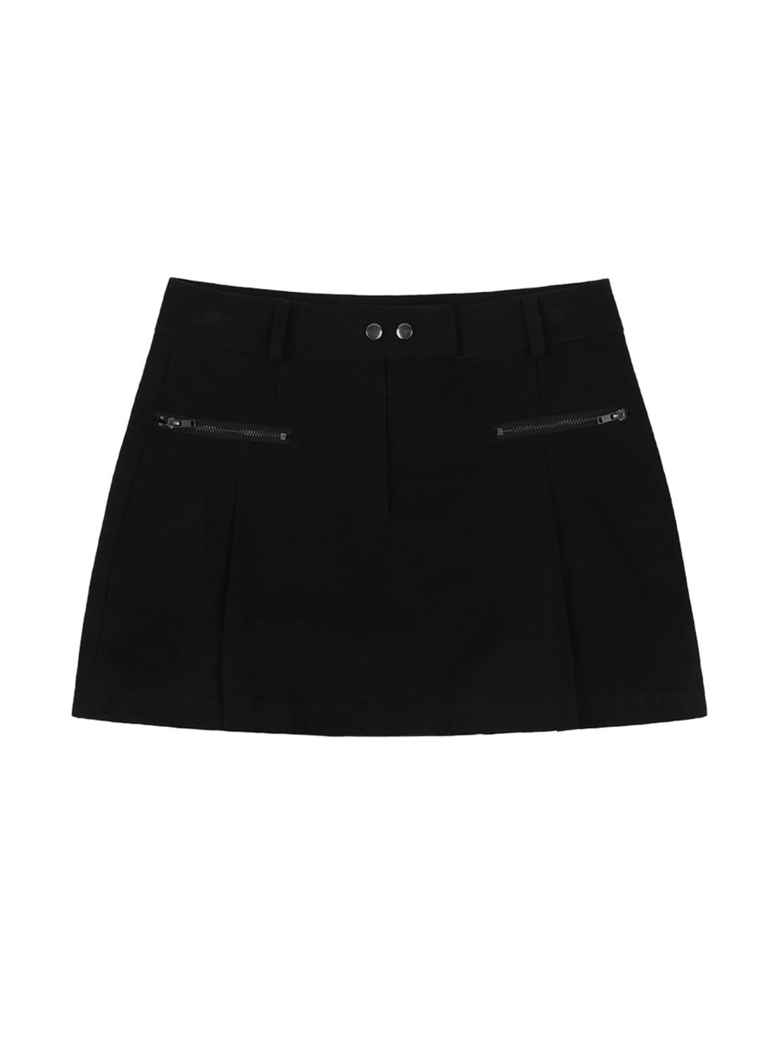 【FANCY CLUB】BIKER PINTUCK MINI SKIRT