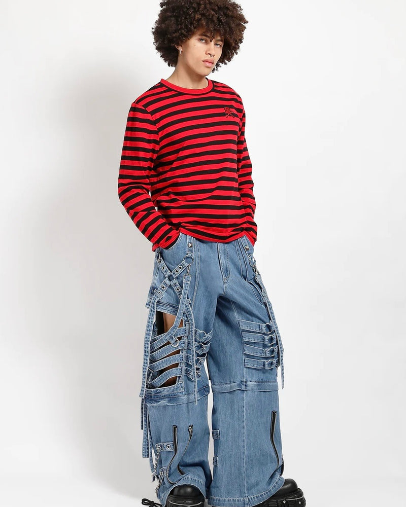 【TRIPP nyc】SUPER CUT OUT PANT[JM7130M] / 【トリップ エヌワイシー】カットアウトボンテージワイドパンツ