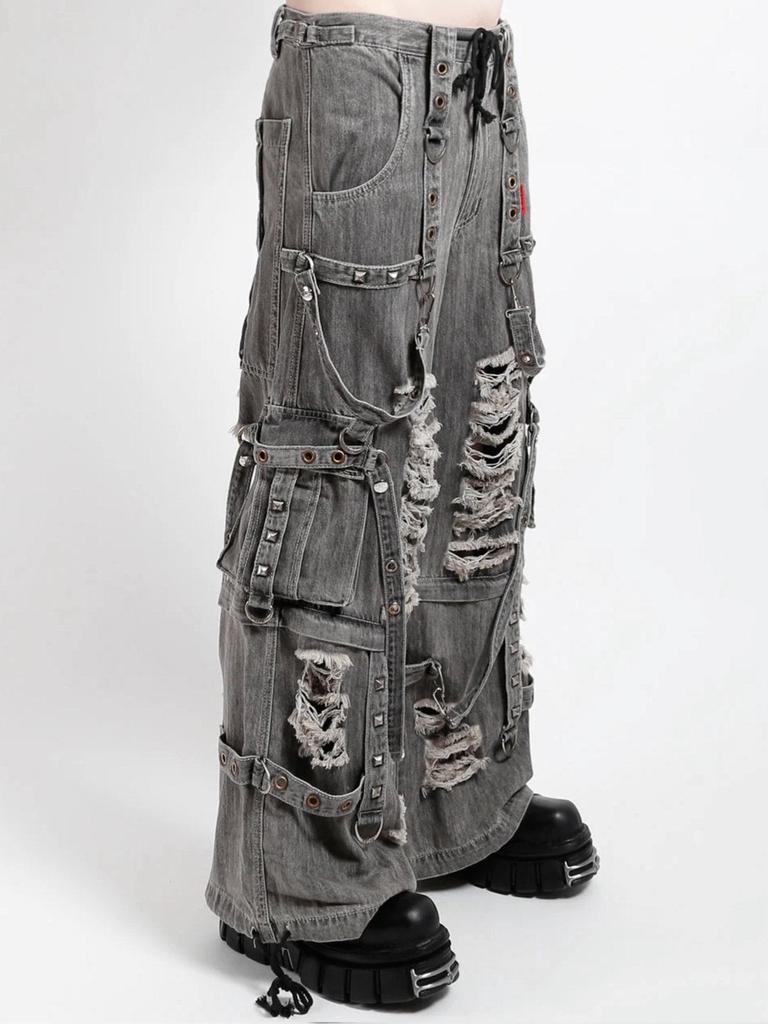 【TRIPP nyc】DENIM STRAP SHREDDER PANT[JM7117MR]
