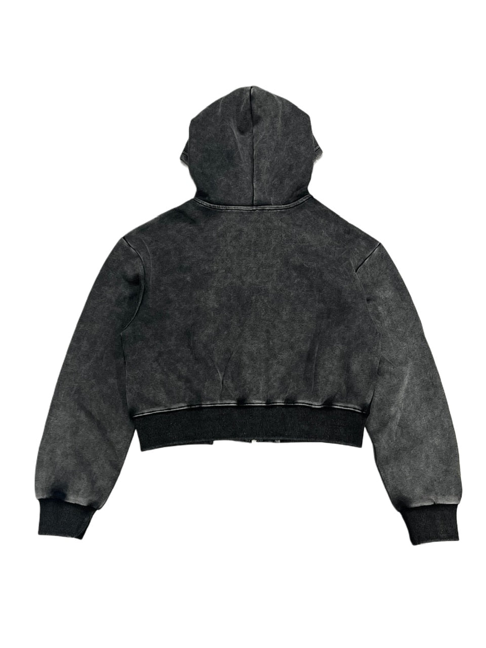 【Never mind the XU】crop zip up hoodie / 【ネバーマインド ザ エックスユー】クロップジップアップパーカー
