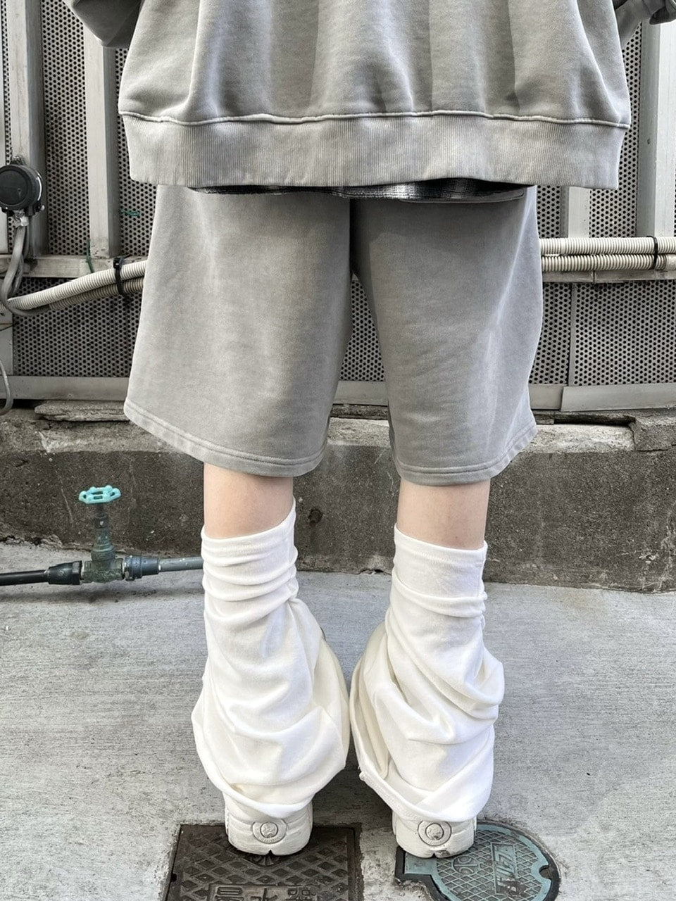 受注制【Never mind the XU】pigment line shorts (2color)