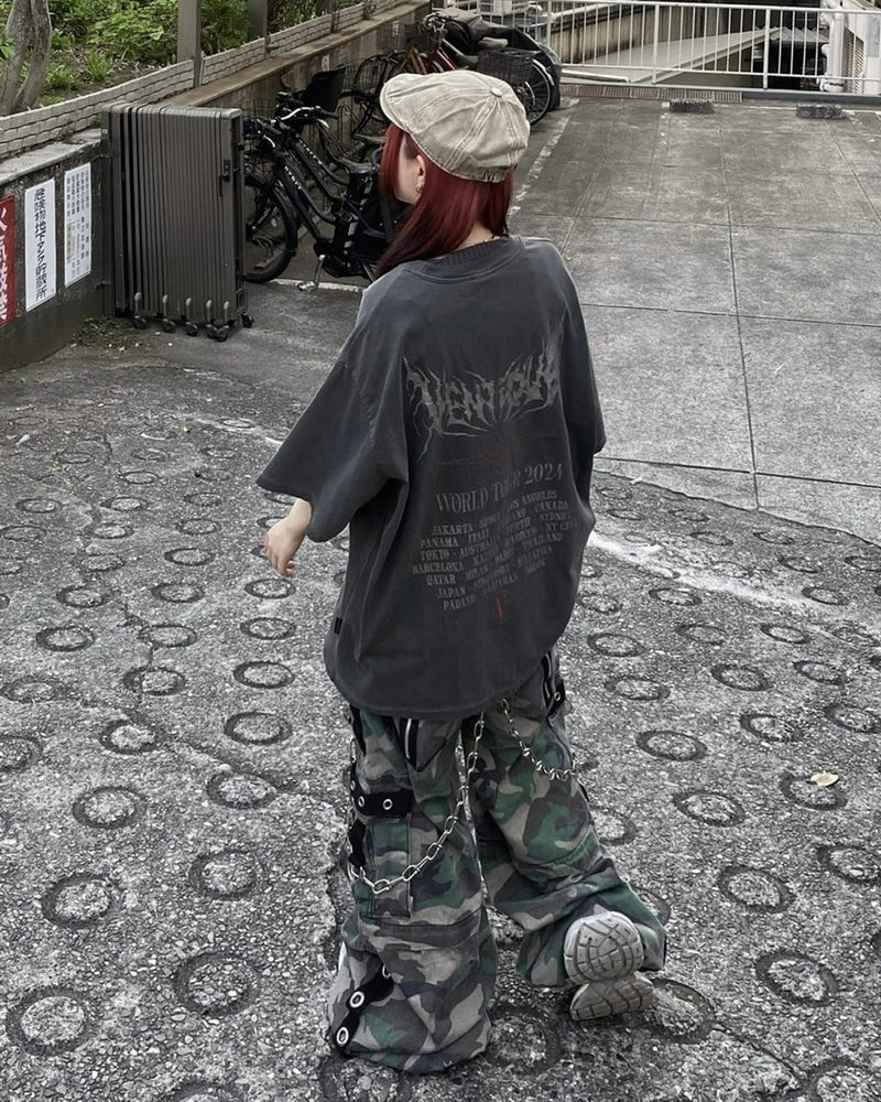 受注制【Never mind the XU】VENTIQUE tee (2color) / 【ネバーマインドザエックスユー】プリント半袖Tシャツ