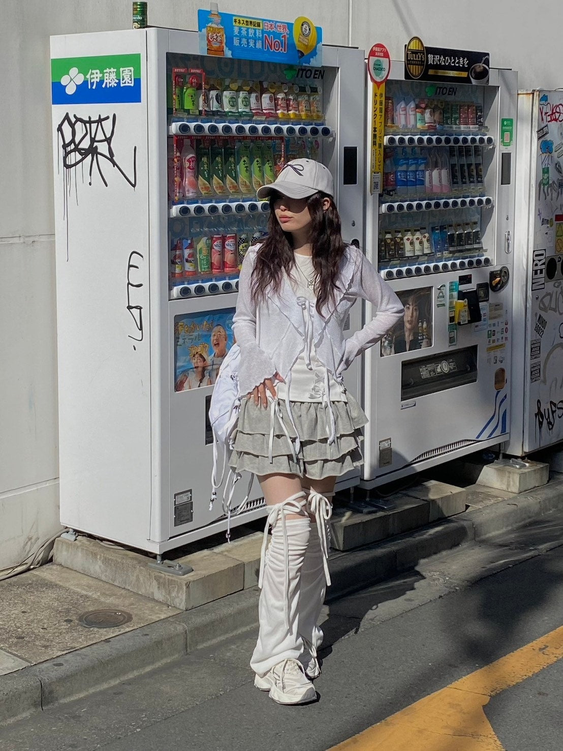 受注制【nmtc +】frill ribbon cardigan (3color)