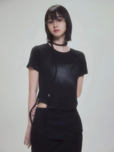 【FLAREUP】Vanish Tie Scarf T-Shirt