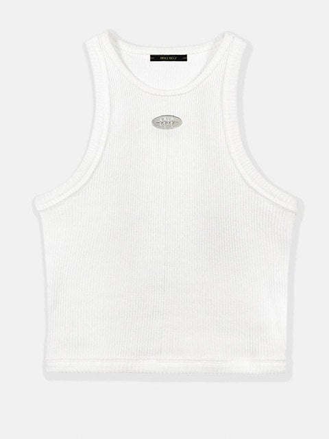 【HOLY NUMBER 7】Women's Dancer Crop Tank Top / 【ホーリーナンバーセブン】ダンサークロップロゴプリントタンクトップ