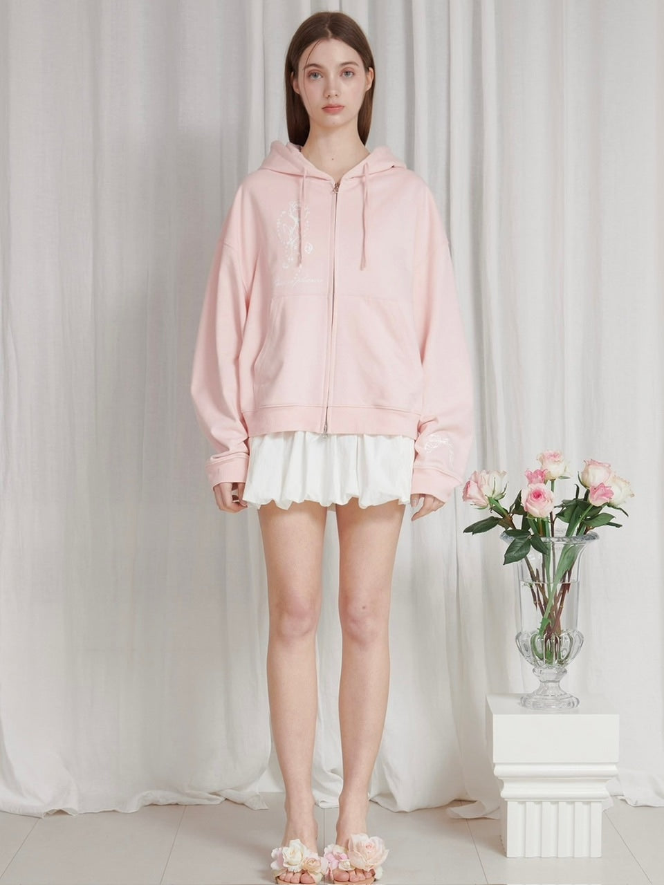 PAIN OR PLEASURE】ROSE 2WAY HOOD ZIP UP – PRESSING WEB SHOP