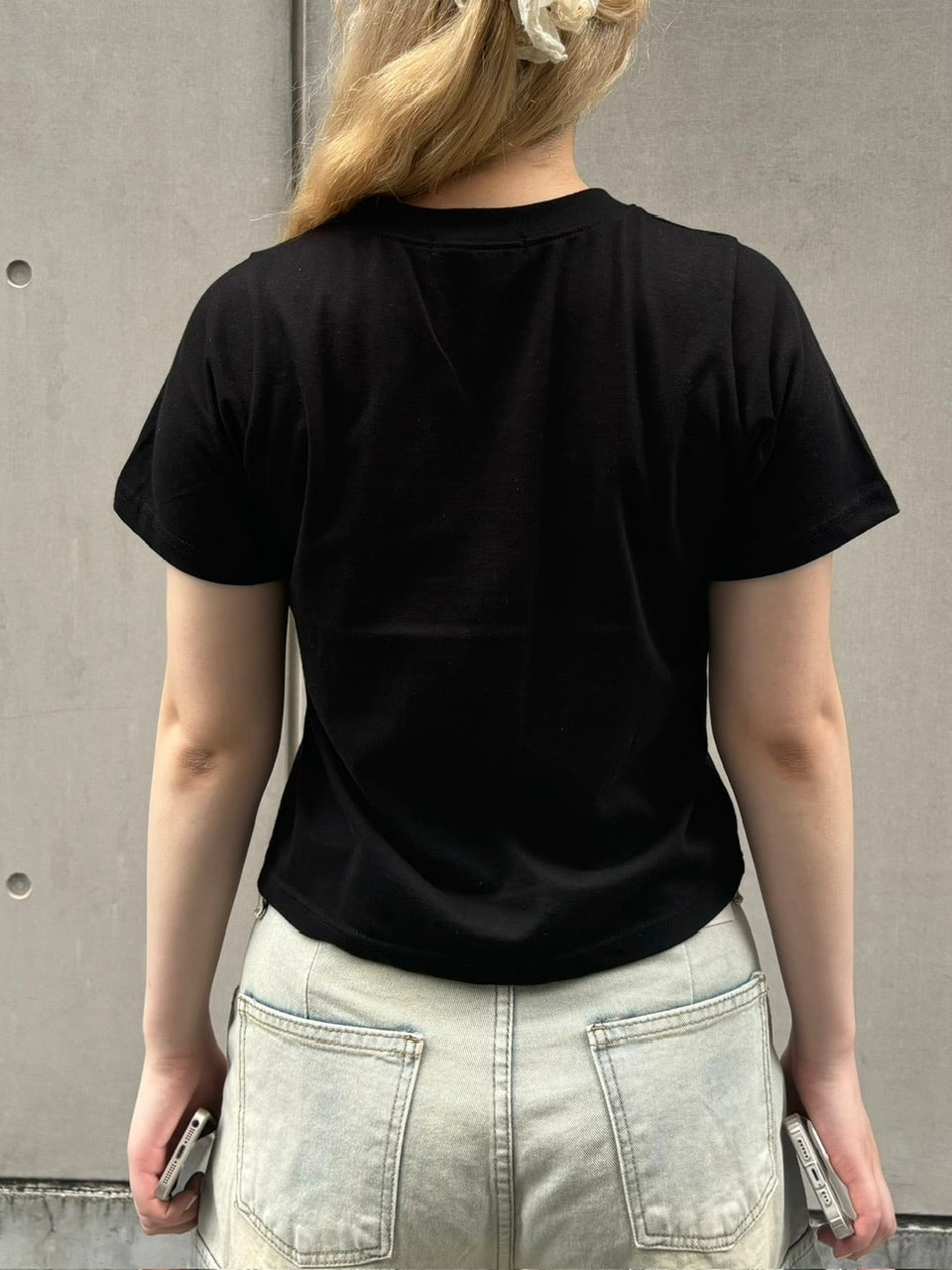 受注制【OaKS】twinkle cropped t-shirt (2color)