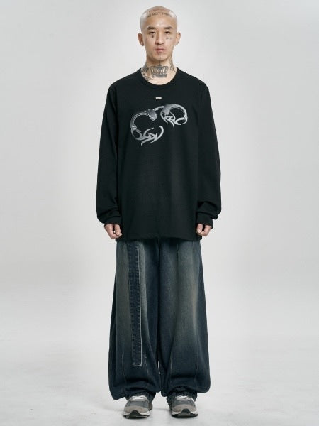 【AJOBYAJO】Tribal AJO Handcuffs Long Sleeves T-Shirt