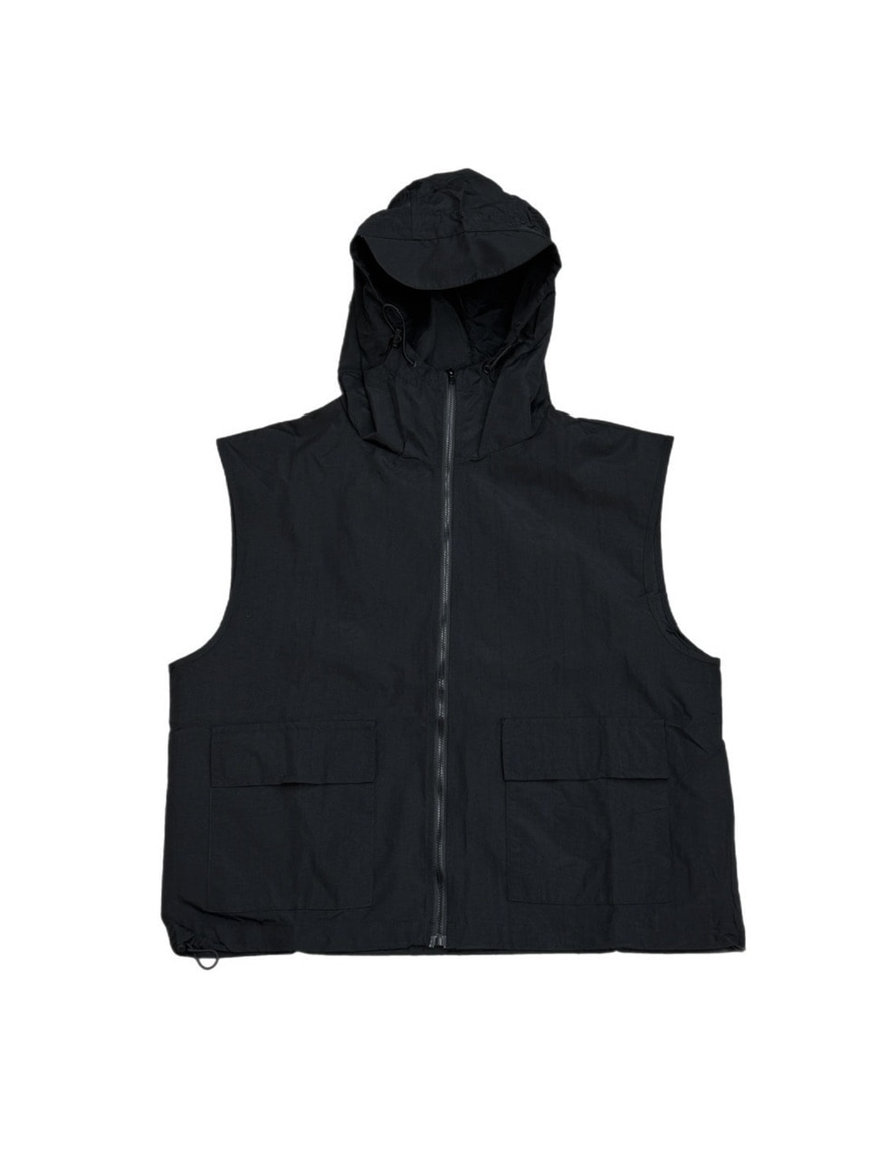 受注制【youll】nylon hooded vest (2color)