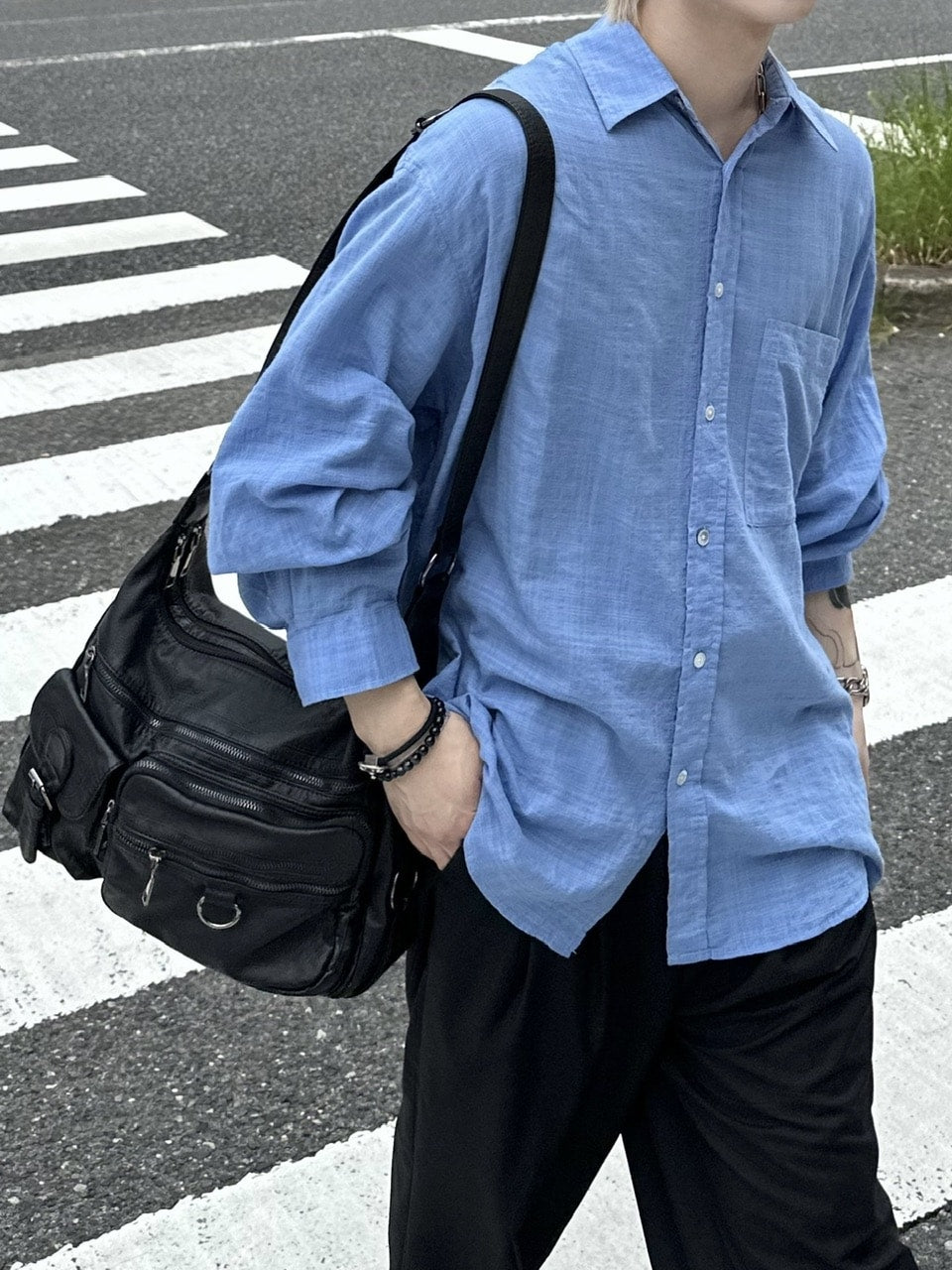 大阪店WEB限定【Chikashitsu +】leather pocket shoulder bag 2