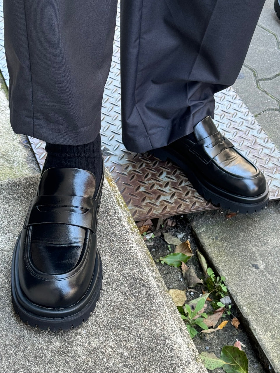受注制【Chikashitsu +】double sole loafer