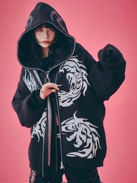 【GALFY】卍ドライバーズニット