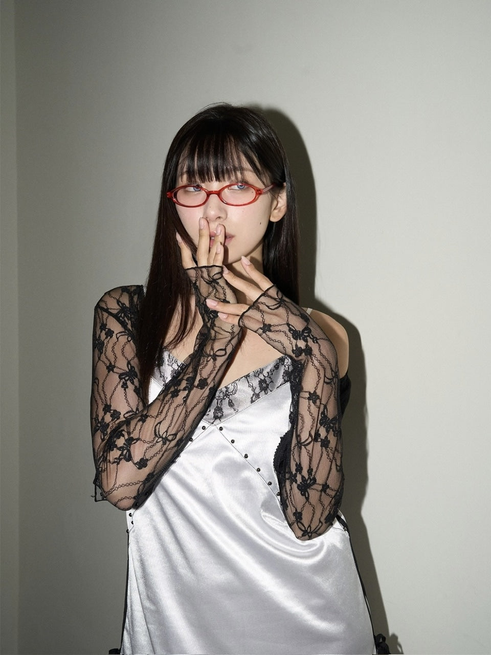 【CHERRYQUIRI】lace crop cd