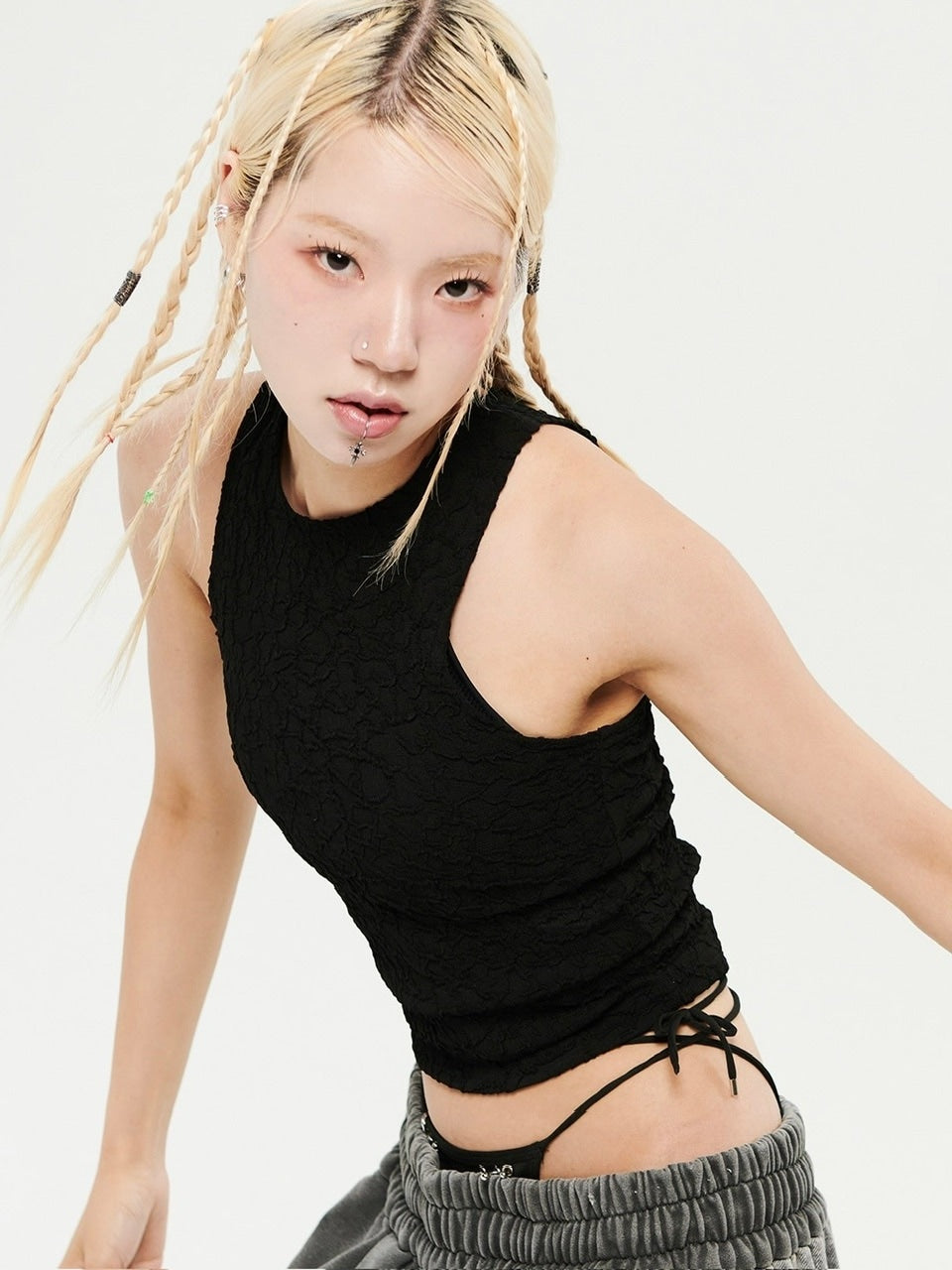 【HOLY NUMBER 7】Essential Dancer Crop Tank Top