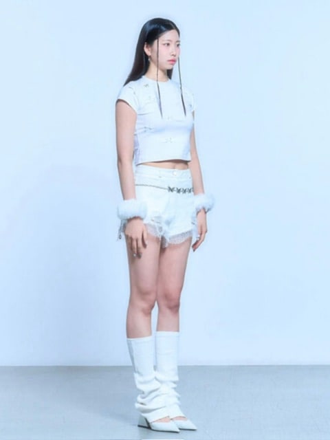 【SCHISM INDUCING】RIBBON CHARM T SHIRT
