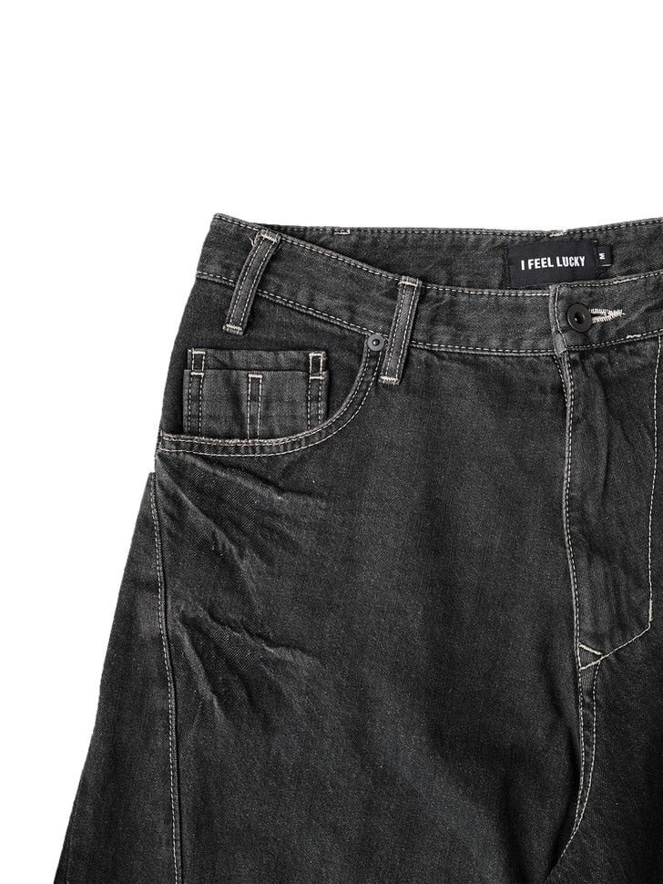【IFEELLUCKY】Big wide baggy pants / 【アイフィールラッキー】ビックワイドバギーパンツ
