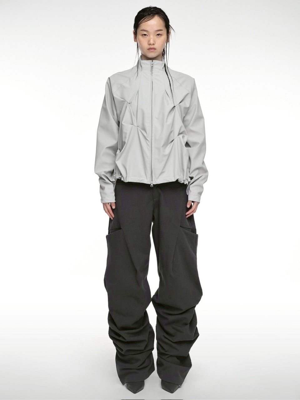 【NACHE】PINTUCK WIND BREAKER (UNISEX)