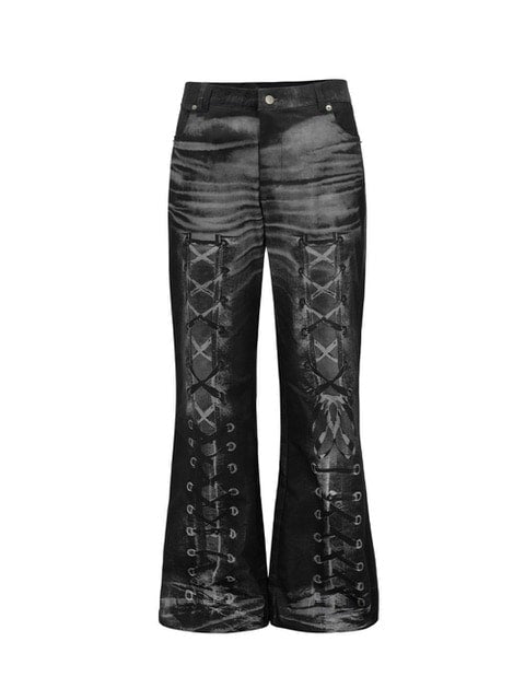 【NACHE】RACE UP PRINTED PANTS