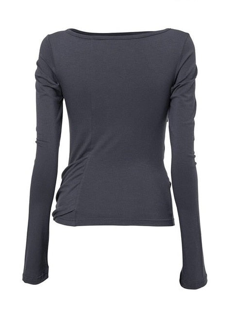 【FLAREUP】Drape Layered Long Sleeve