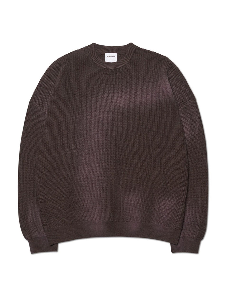 【NOMANUAL】SPRAY DYEING KNIT / 【ノーマニュアル】長袖ニット