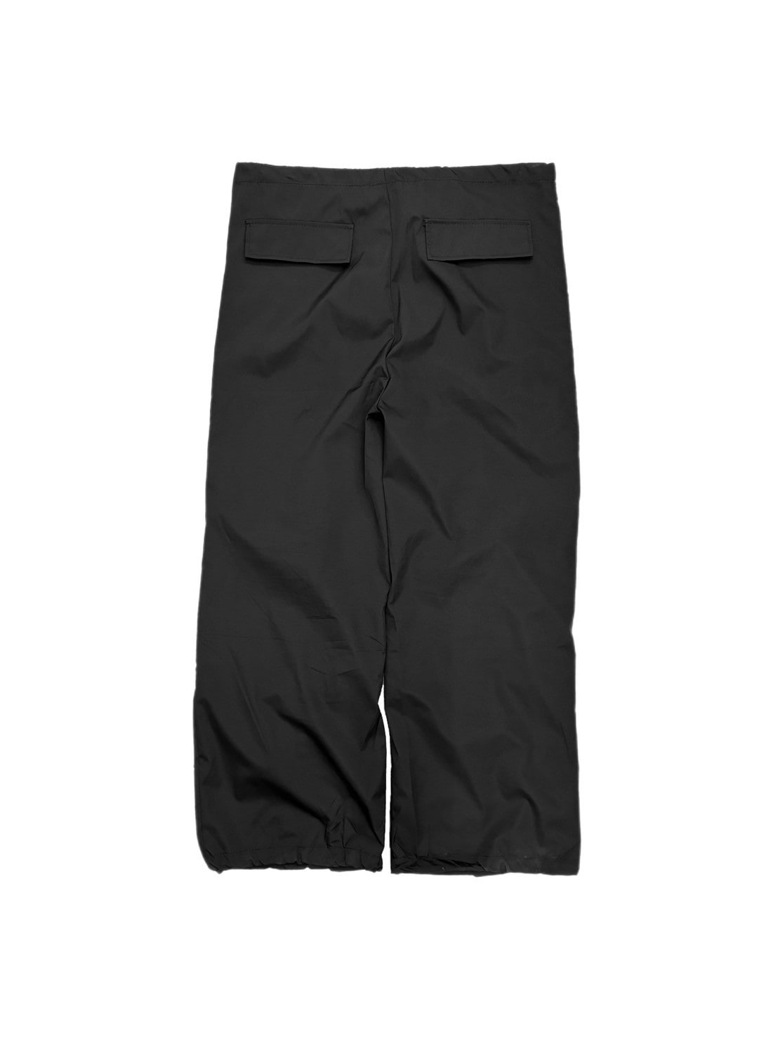 受注制【oaks】tuck design nylon wide pants (2color)