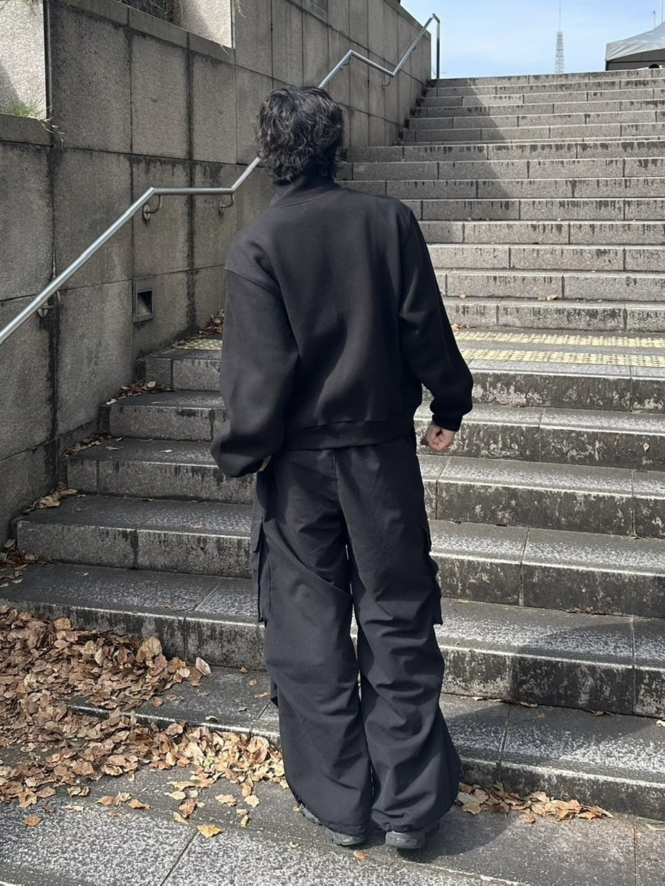 受注制【youll】high neck zip up sweat (2color)