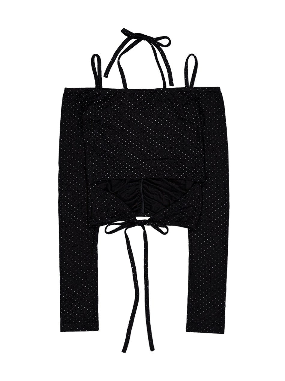 【SETUP-EXE】DOT OFF-SHOULDER TOP