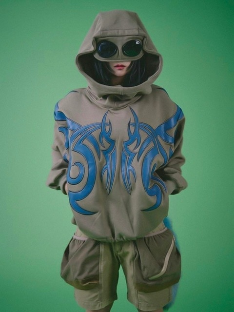 【GALFY】探検メガネ部族パーカー / 【ガルフィー】ロゴ長袖パーカー