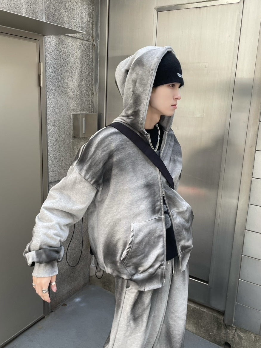 受注制【nmtc +】washing zip up hoodie (3color) / 【エヌエムティーシープラス】ウォッシングジップアップパーカー