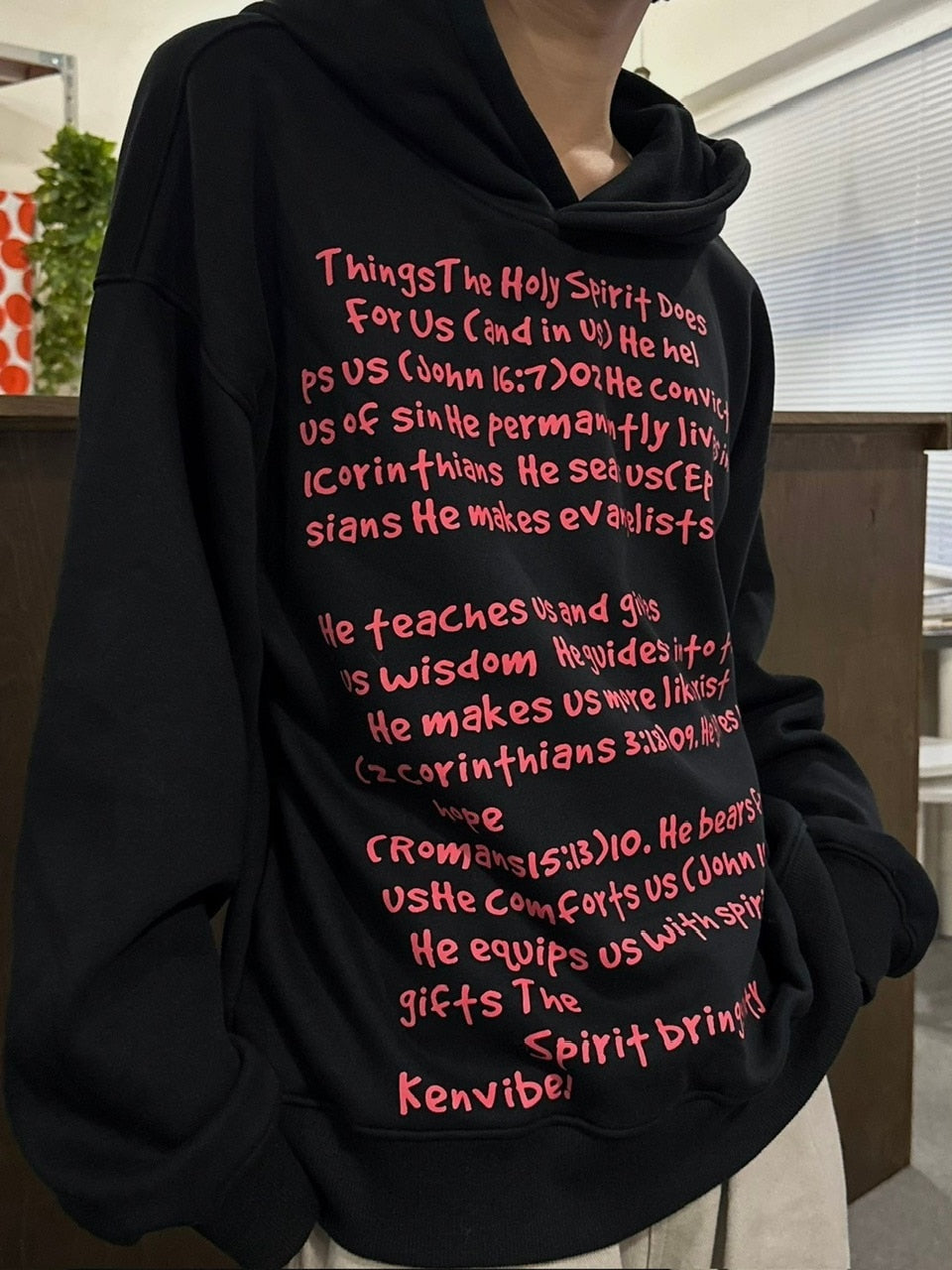 【LUV CODE】lettering hoodie (2color)